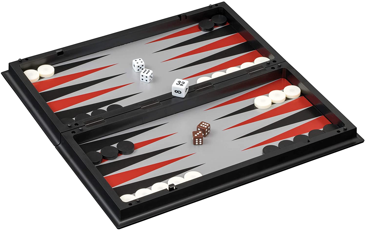 set scacchi dama backgammon magnetico pieghevole