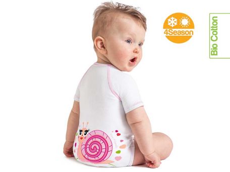 chiocciola body  0-36m bio cotton 4season slow friend
