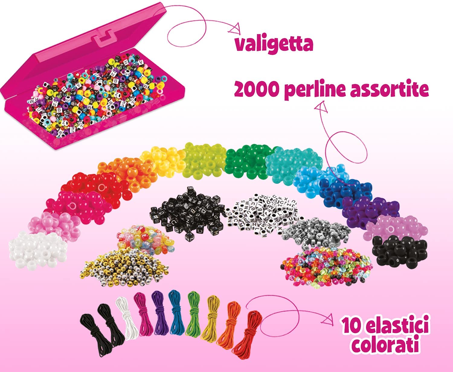 Super set lettere e perline
