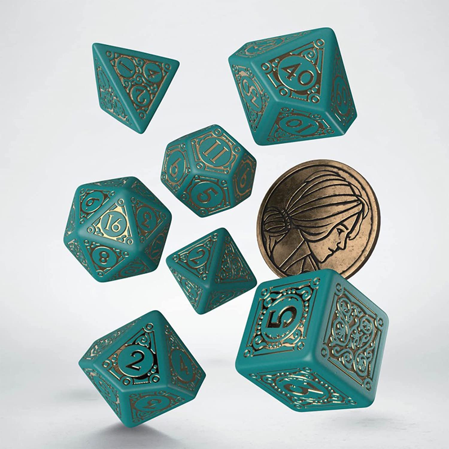 Set 7 dadi The witcher Triss Merigold The beautiful healer
