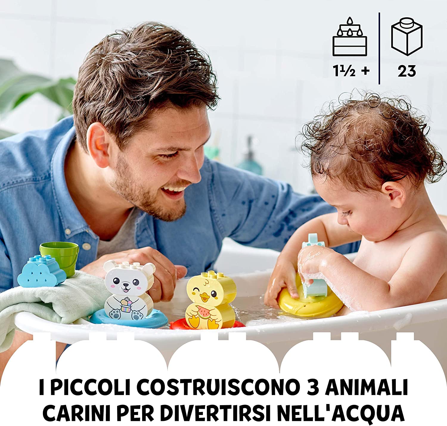 Ora del bagnetto: Treno degli animali galleggiante