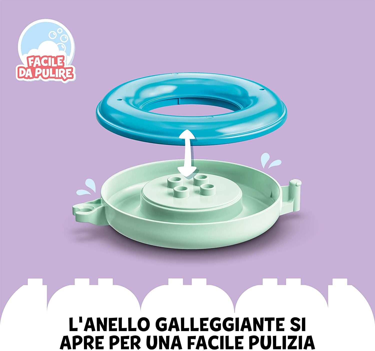Ora del bagnetto: Treno degli animali galleggiante