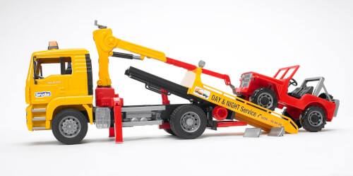 camion soccorso auto MAN TGA con Jeep