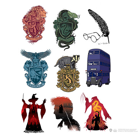 Set 55 Adesivi Harry Potter