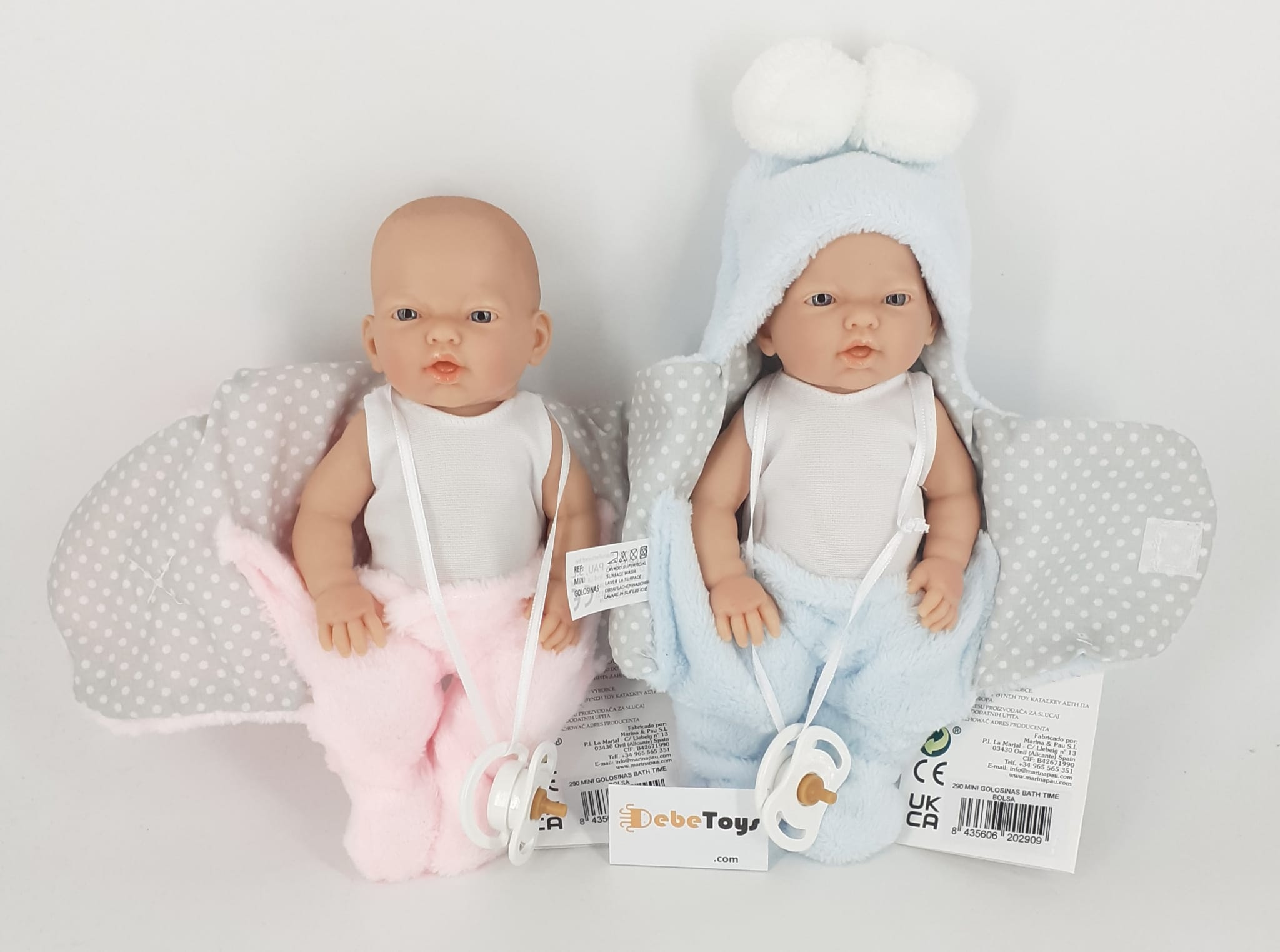 Bambola baby con sacco 21cm