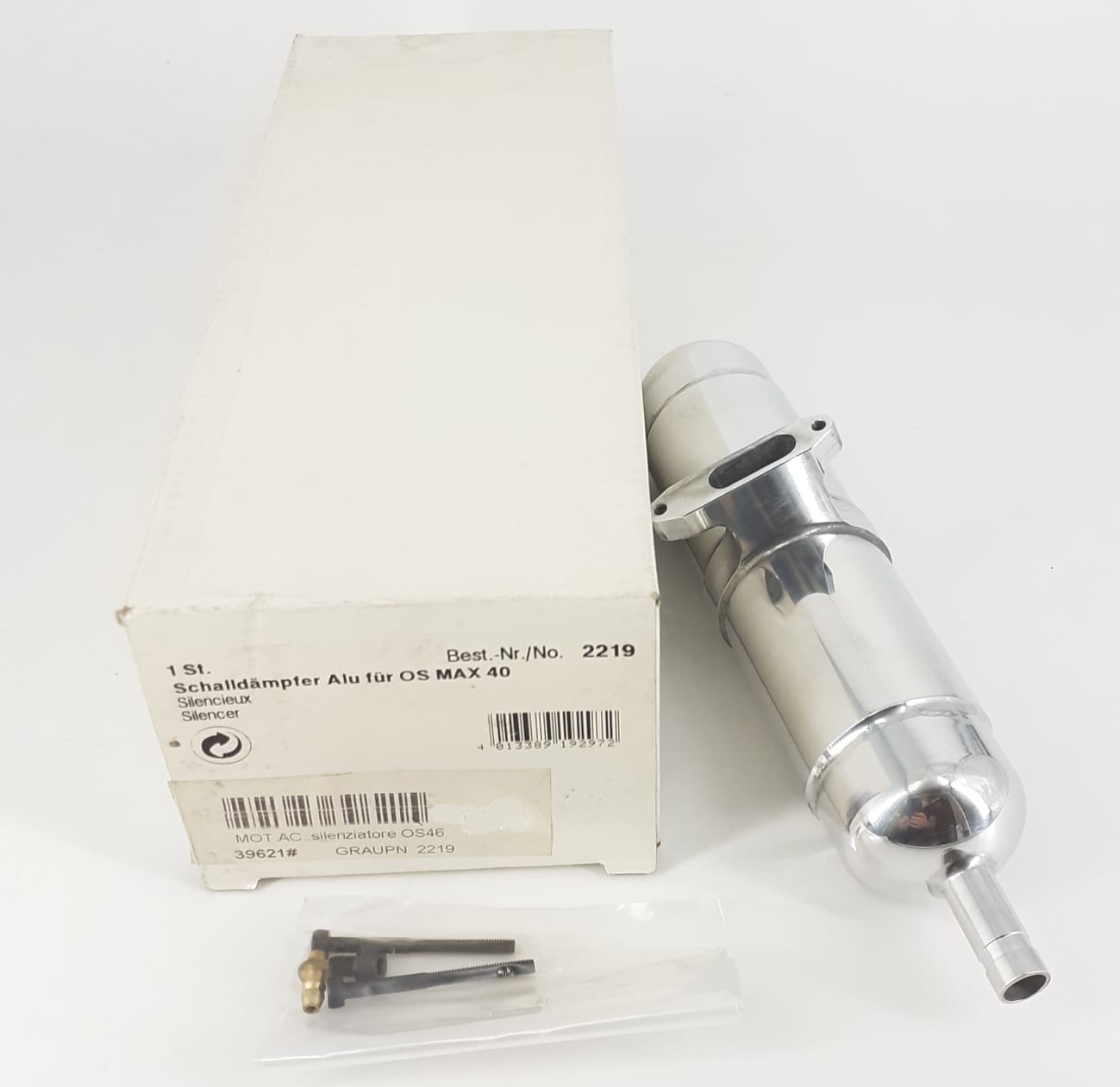 marmitta silenziatore motore OS MAX 40 46