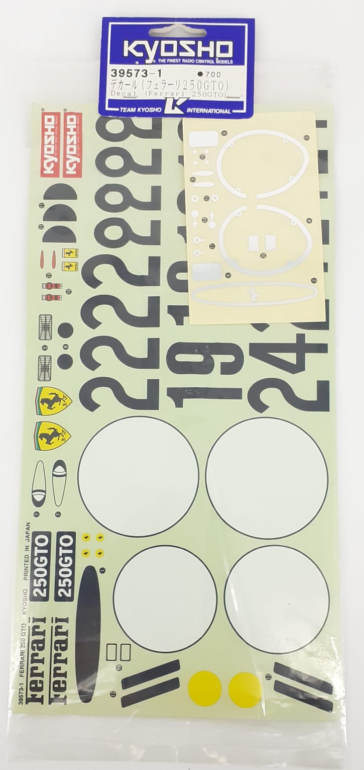 foglio decals ferrari 250 gto 1\10 Kyosho