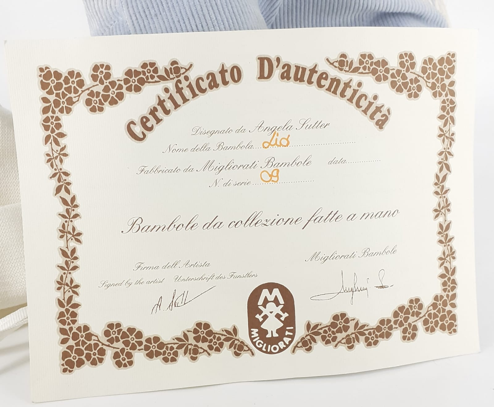Lio - bambola Migliorati linea collezione a mano