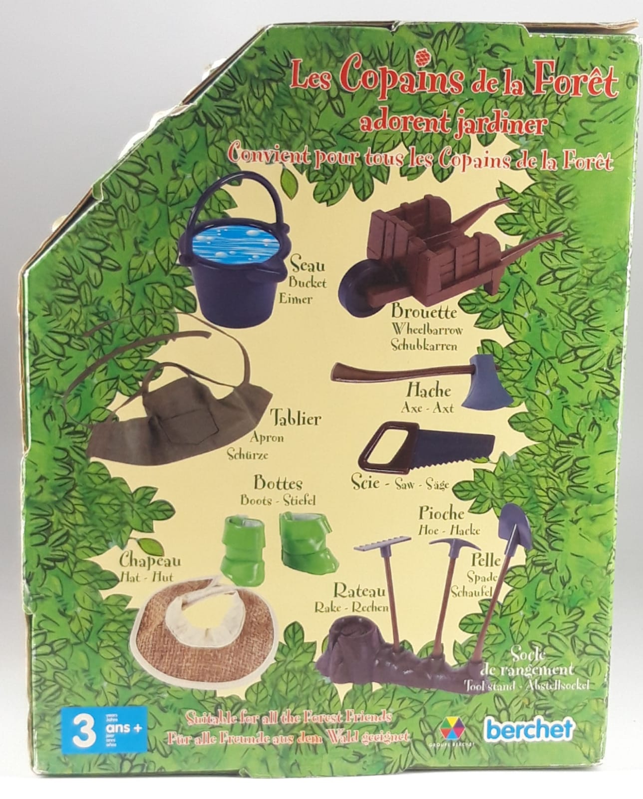 Gli amici della foresta set giardinaggio