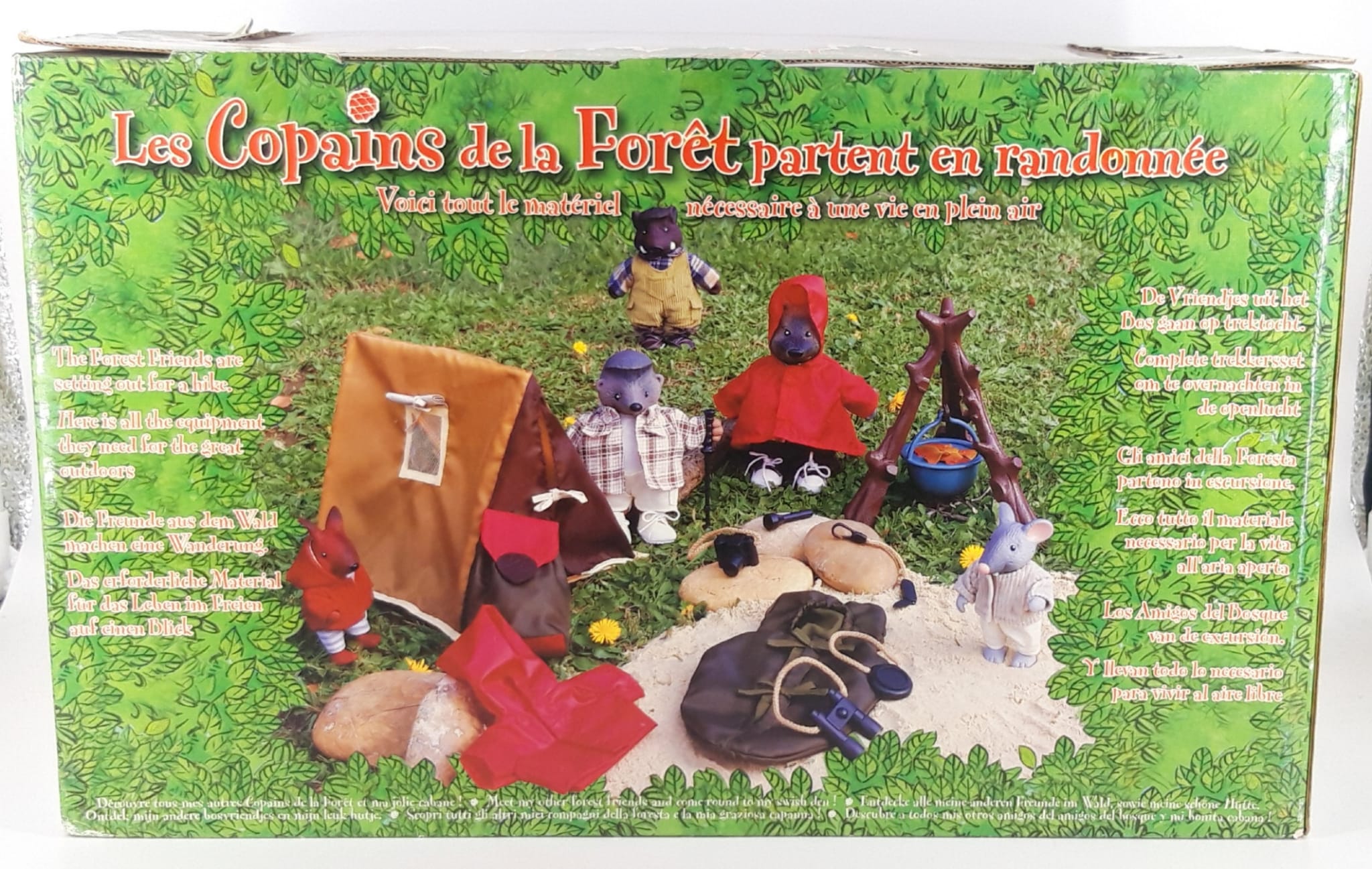 Gli amici della foresta set Campeggio