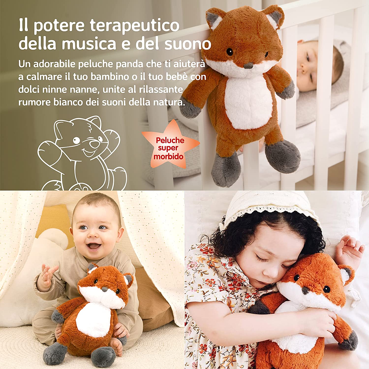 Volpe con 8 suoni rilassanti