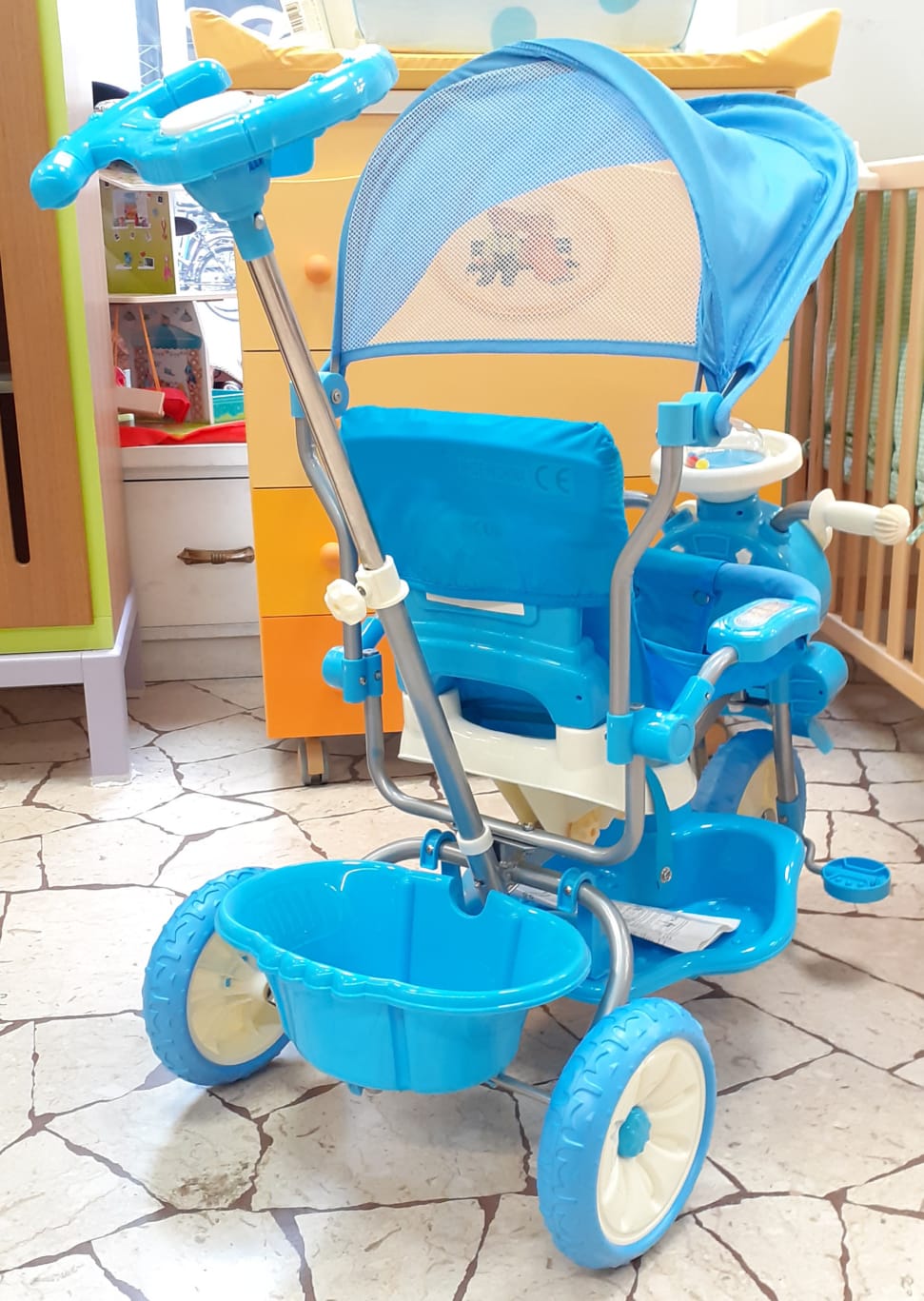 triciclo azzurro glamour