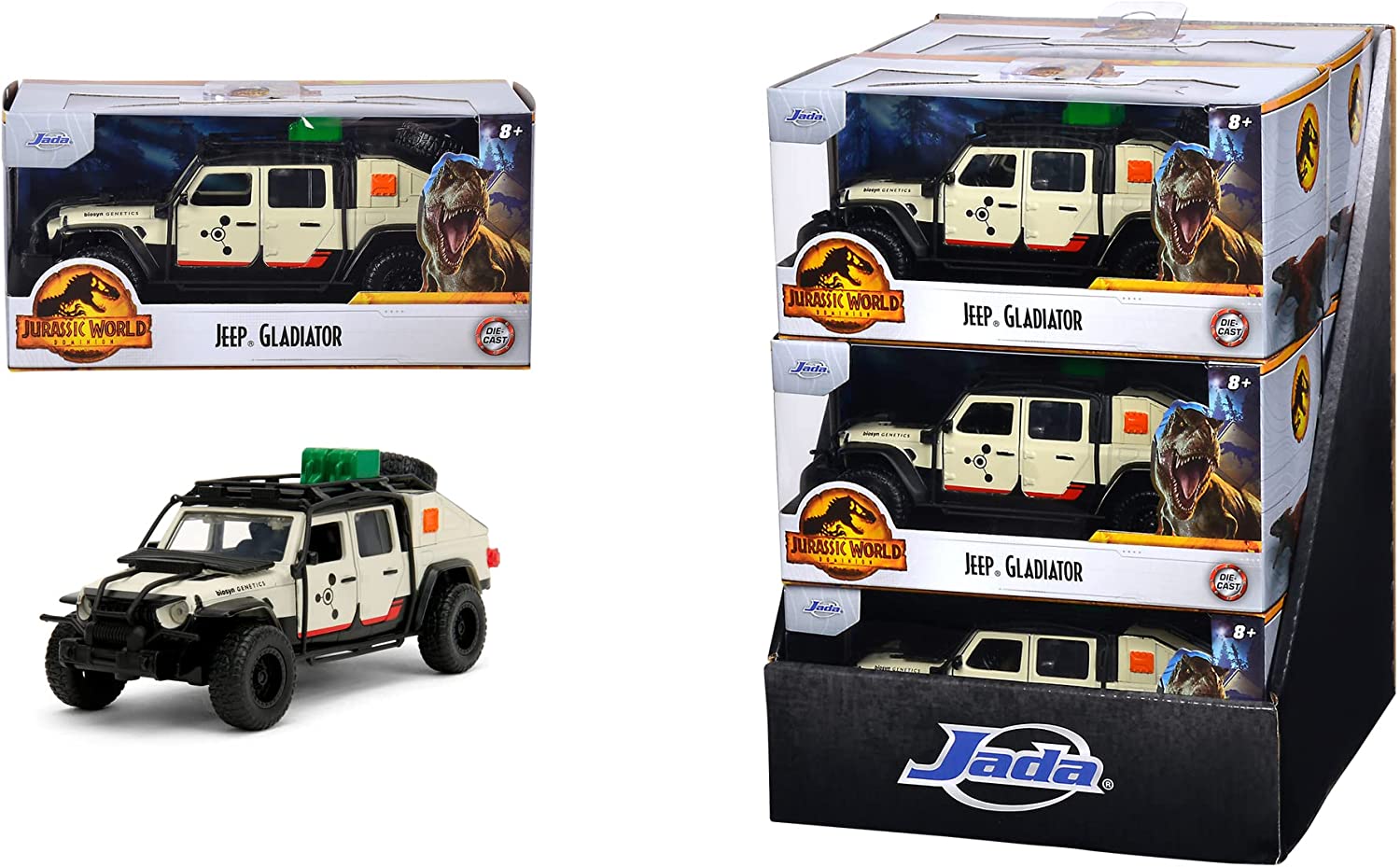 Jurassic World 2020 Jeep Gladiator in scala 1:32 die-cast