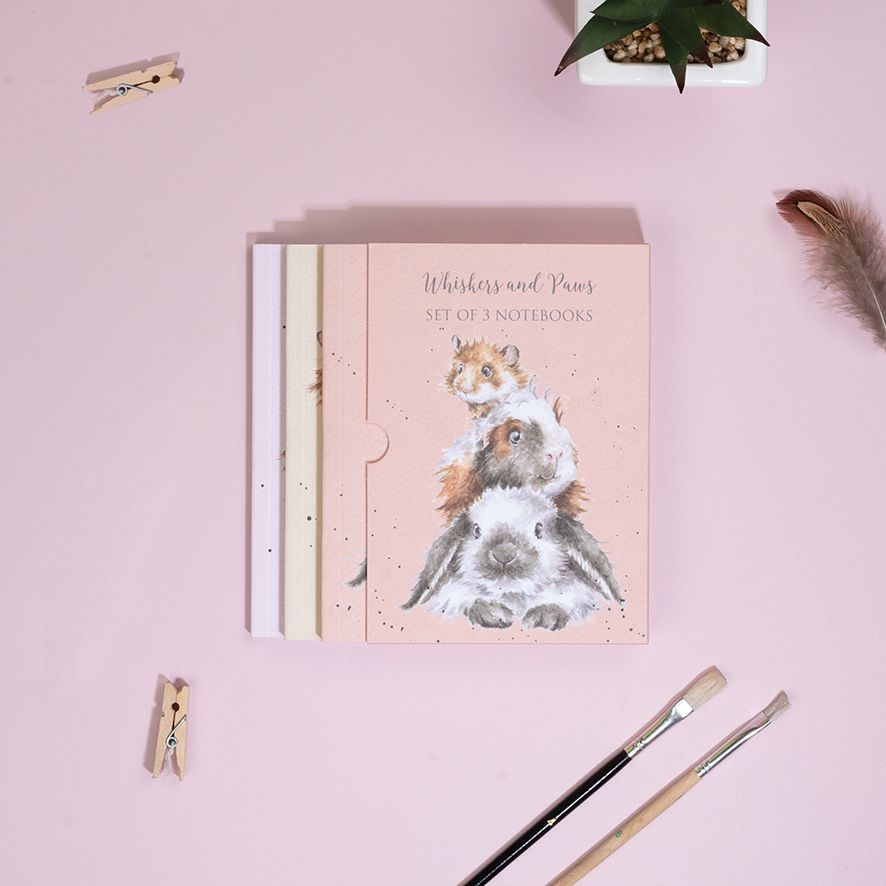 Set 3 Notebooks - Whiskers and Paws