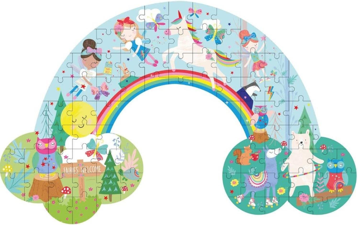 Puzzle Raimbow fairy 80 sagomati