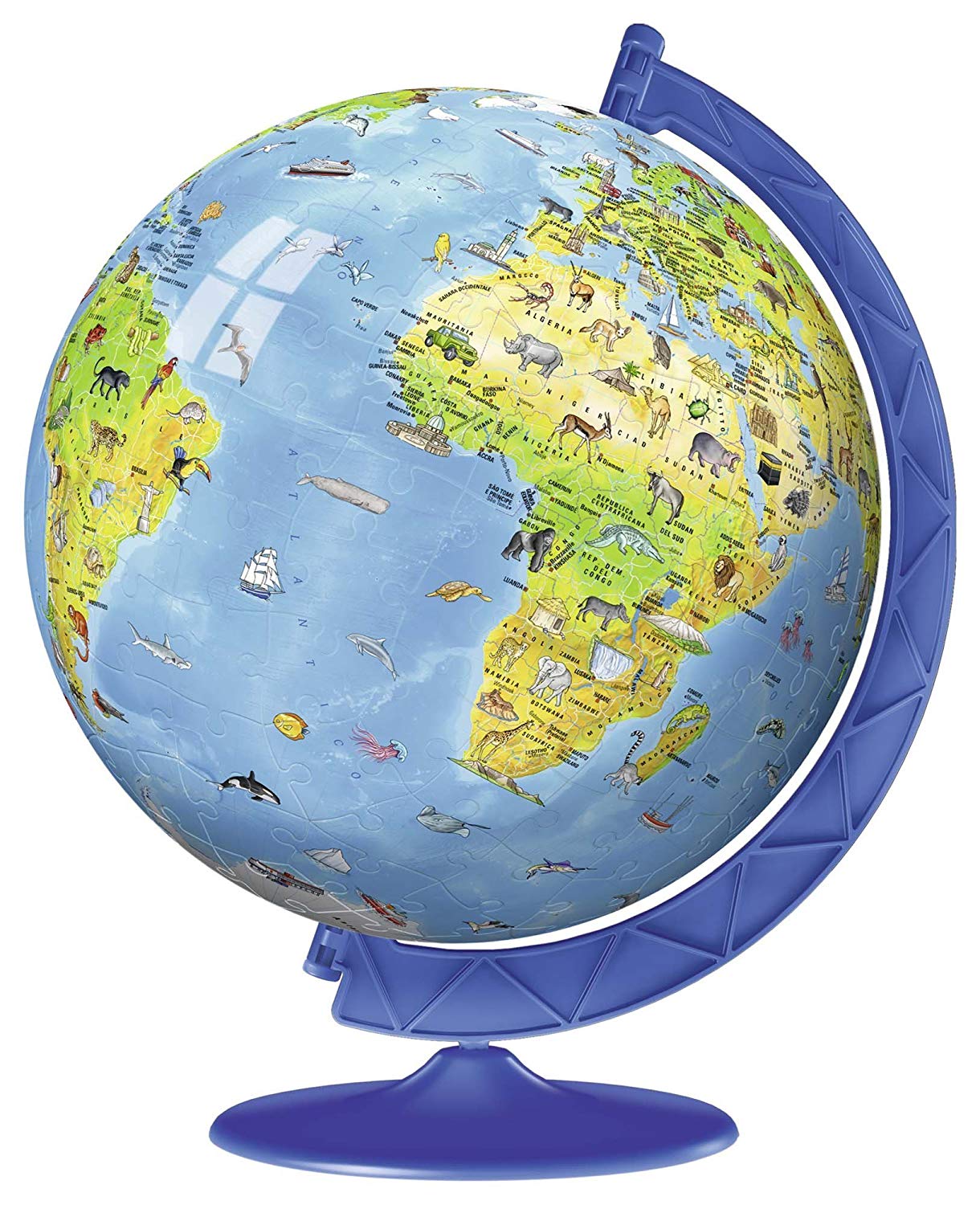 Globo geografico 3D 180 pezzi