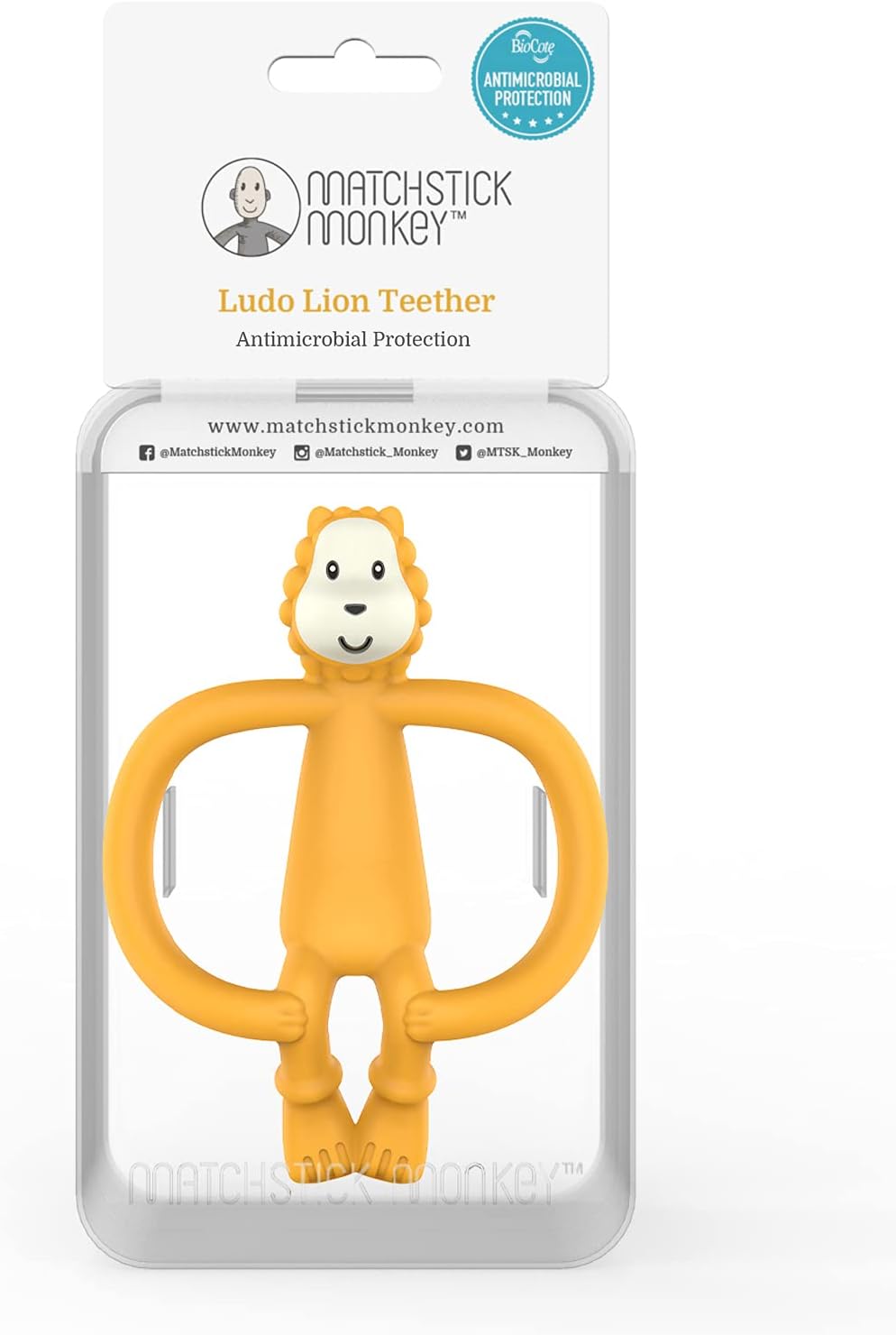 Ludo Lion teether massaggiagengive antimicrobico