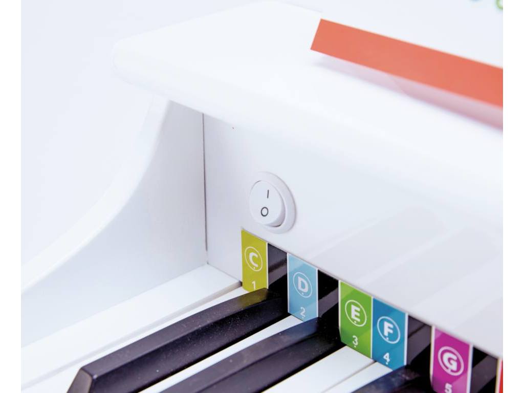 Pianoforte elettronico bianco
