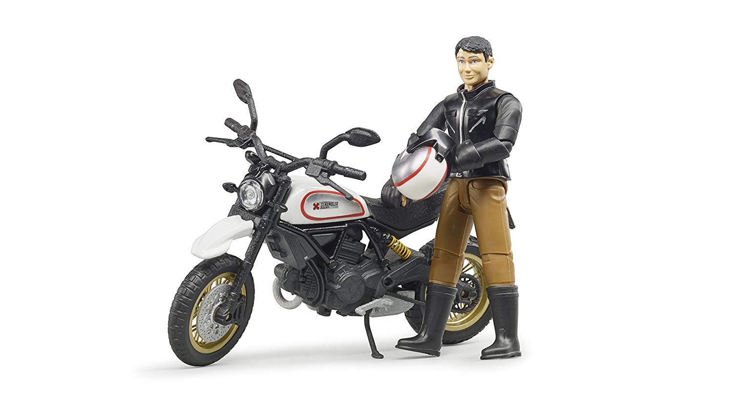 Scrambler Ducati Desert Sled con rider