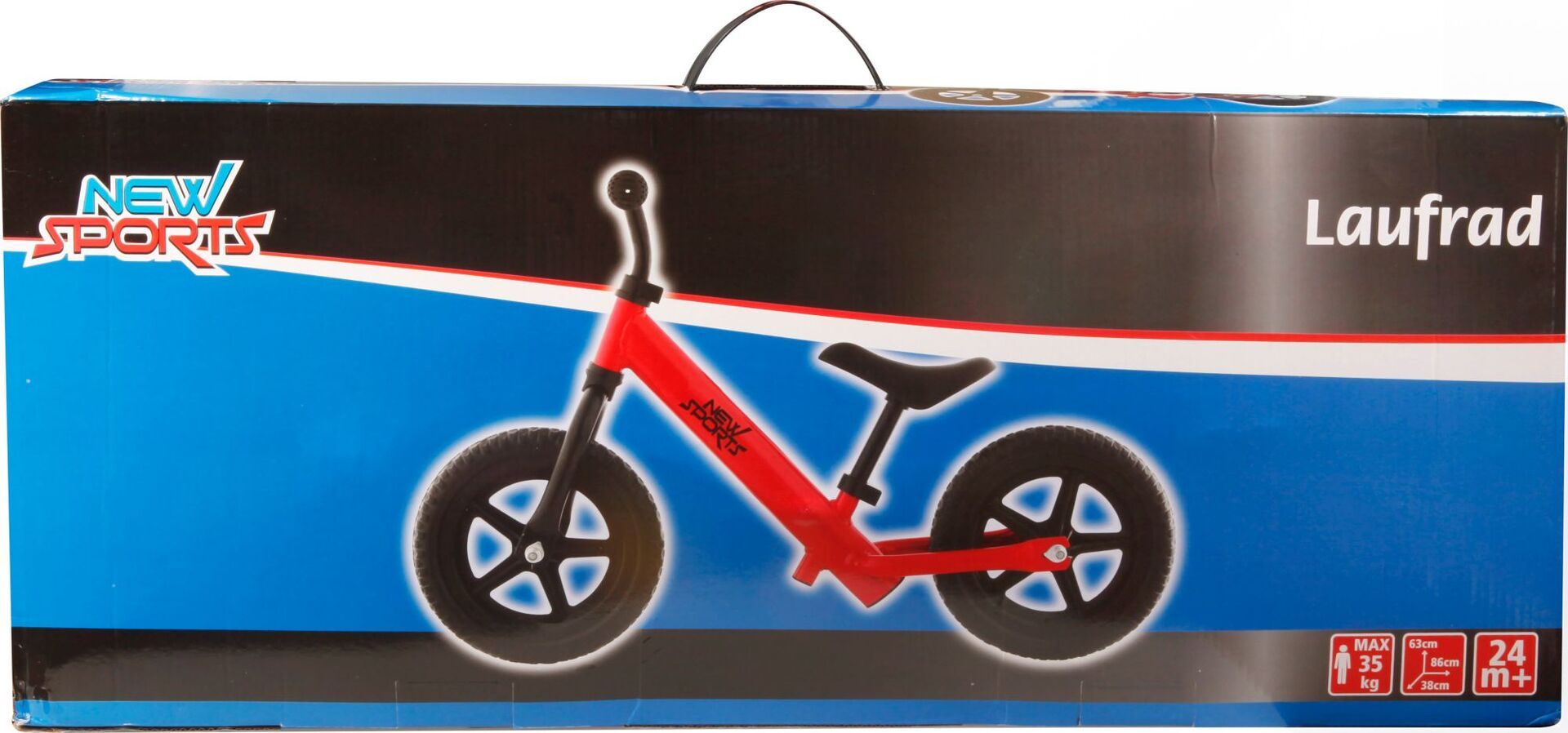 Bici senza pedali rossa 12