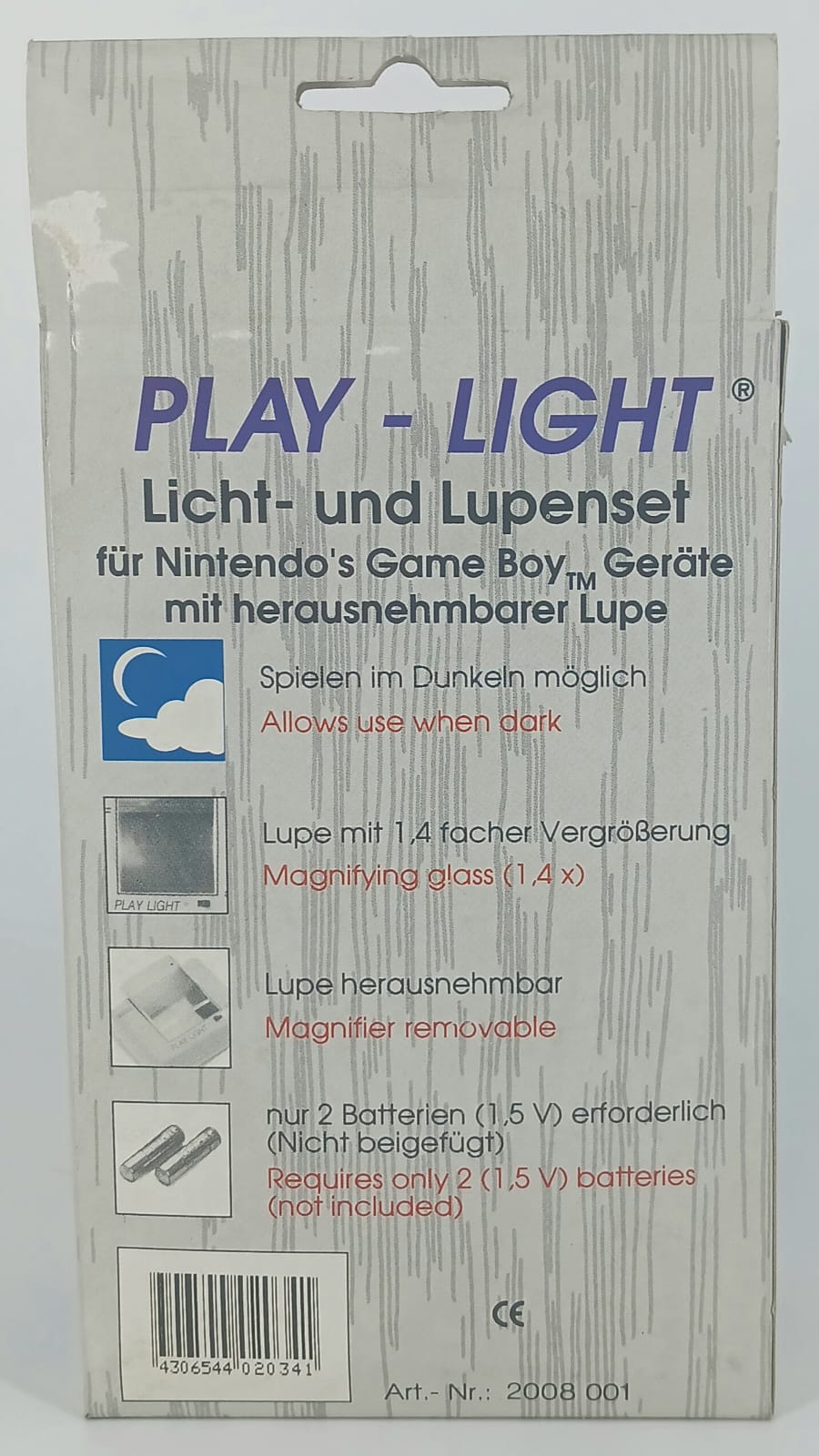 Luce con lente di ingrandimento per gameboy
