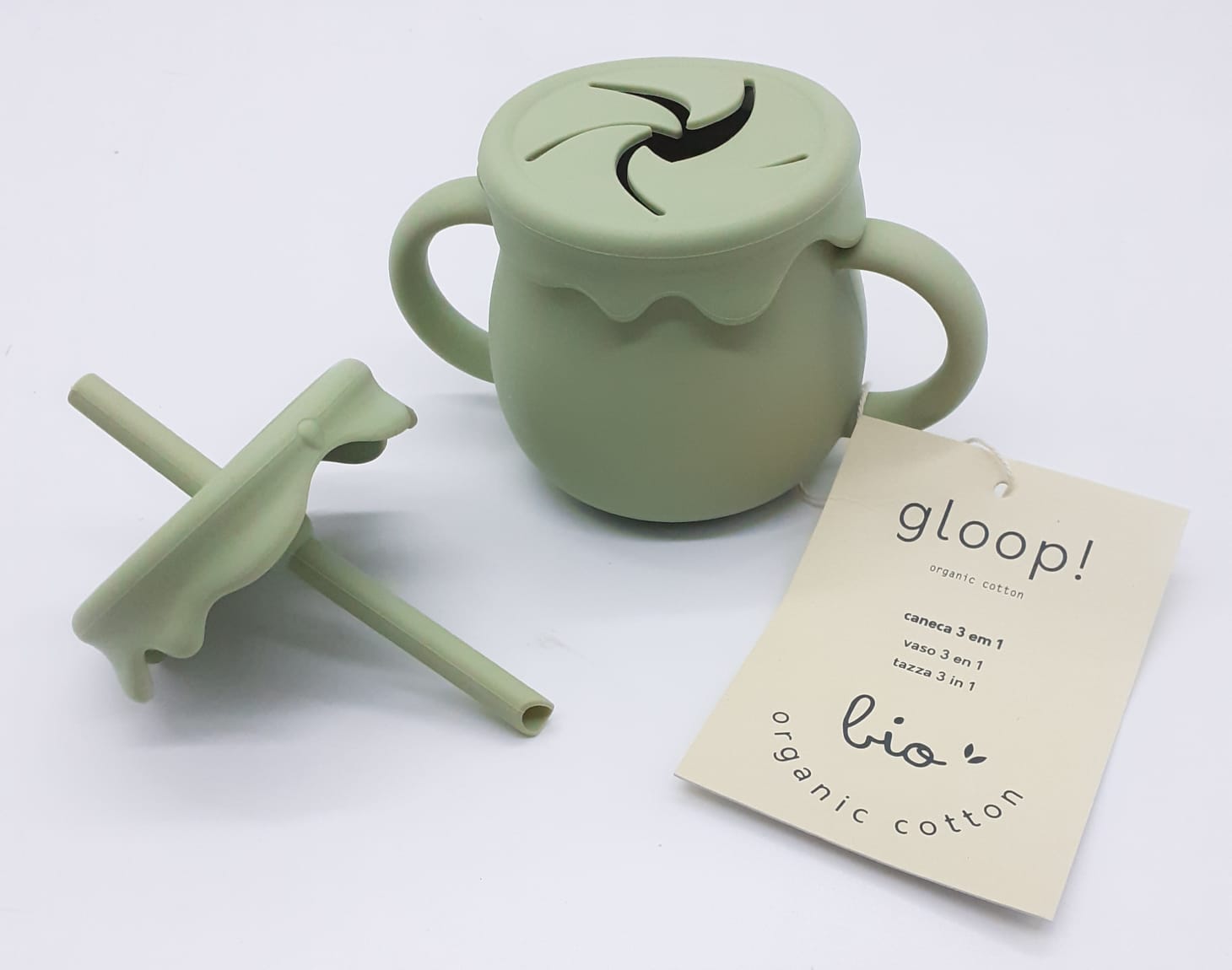 Tazza bicchiere in silicone 3 in 1 Oliver