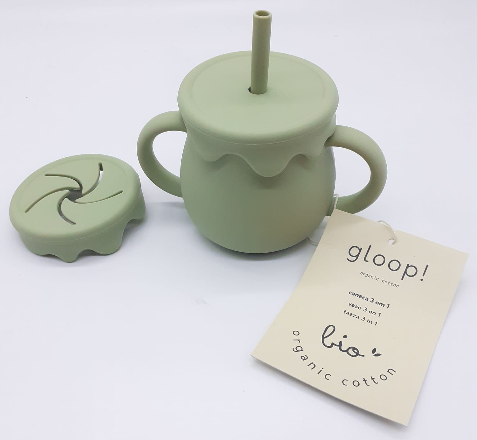 Tazza bicchiere in silicone 3 in 1 Oliver