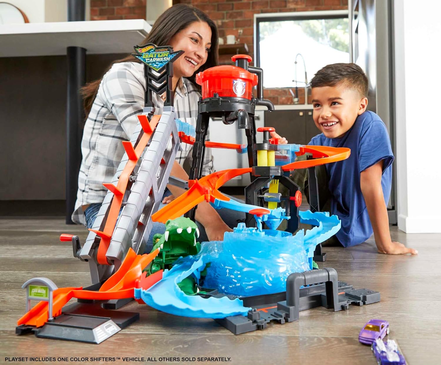 Hot Wheels mega autolavaggio coccodrillo