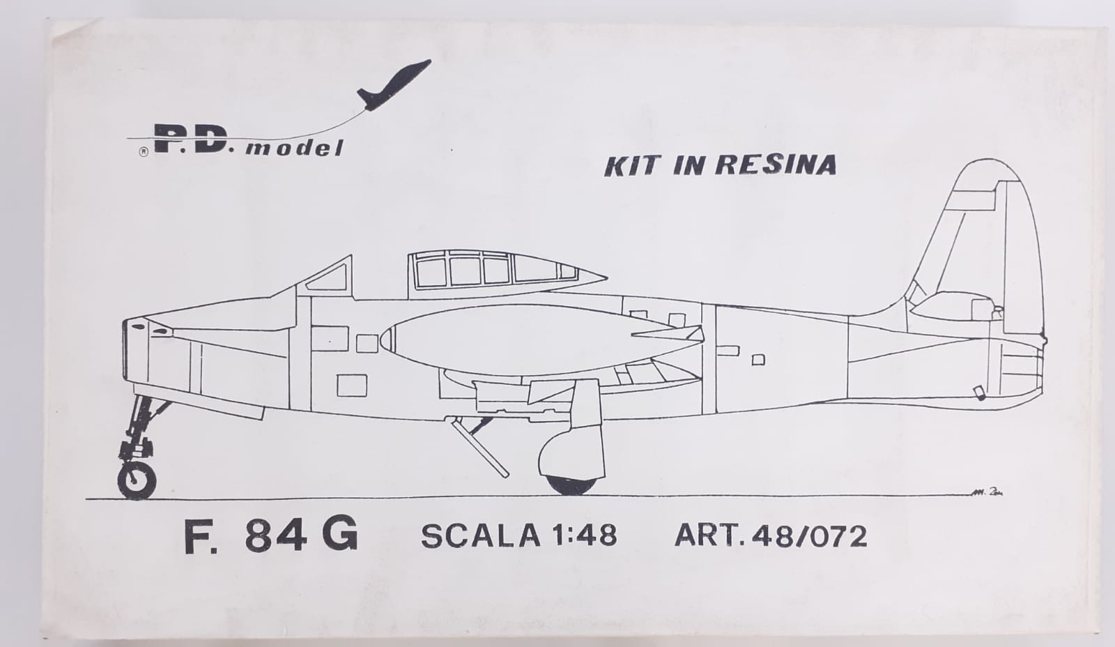 aereo Republic F84G 1/48 kit in resina
