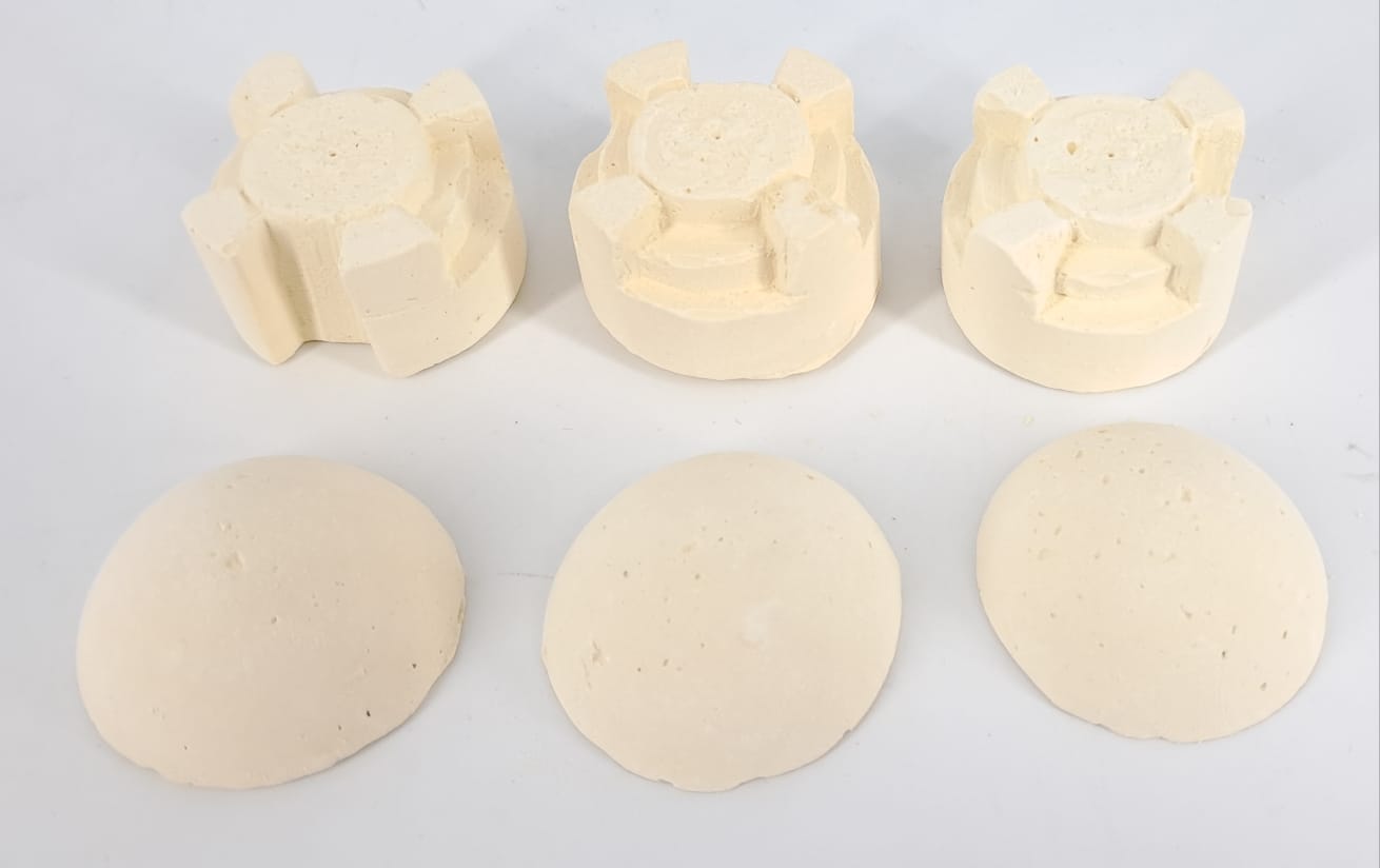 3 Bunker in gesso scala 1/72