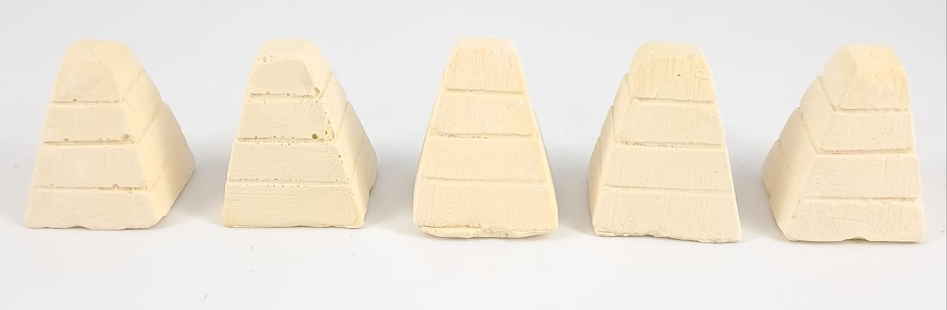 5 Blocchi anticarro in gesso scala 1/35