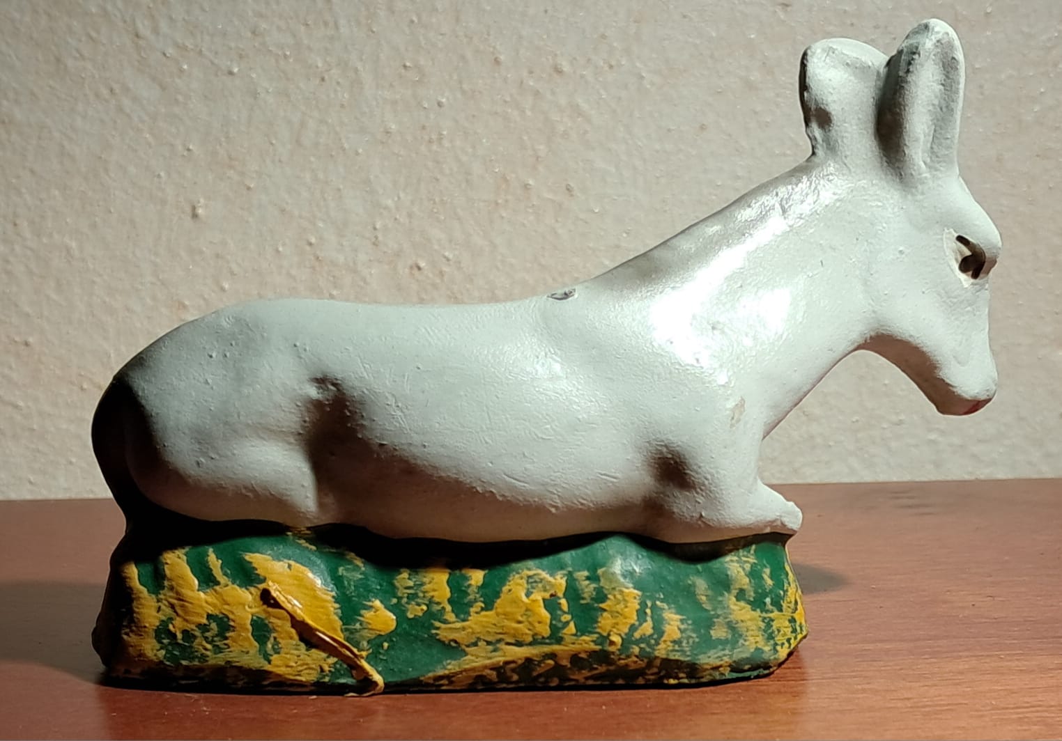 Asino statuina in gesso 8cm