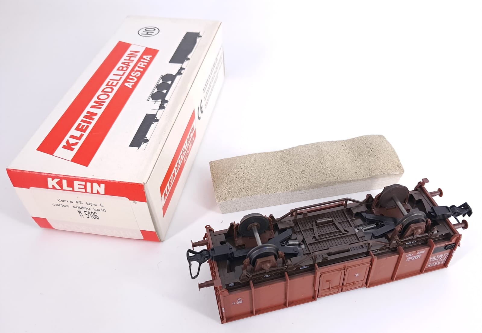 Carro FS tipo E carico sabbia Epoca III H0