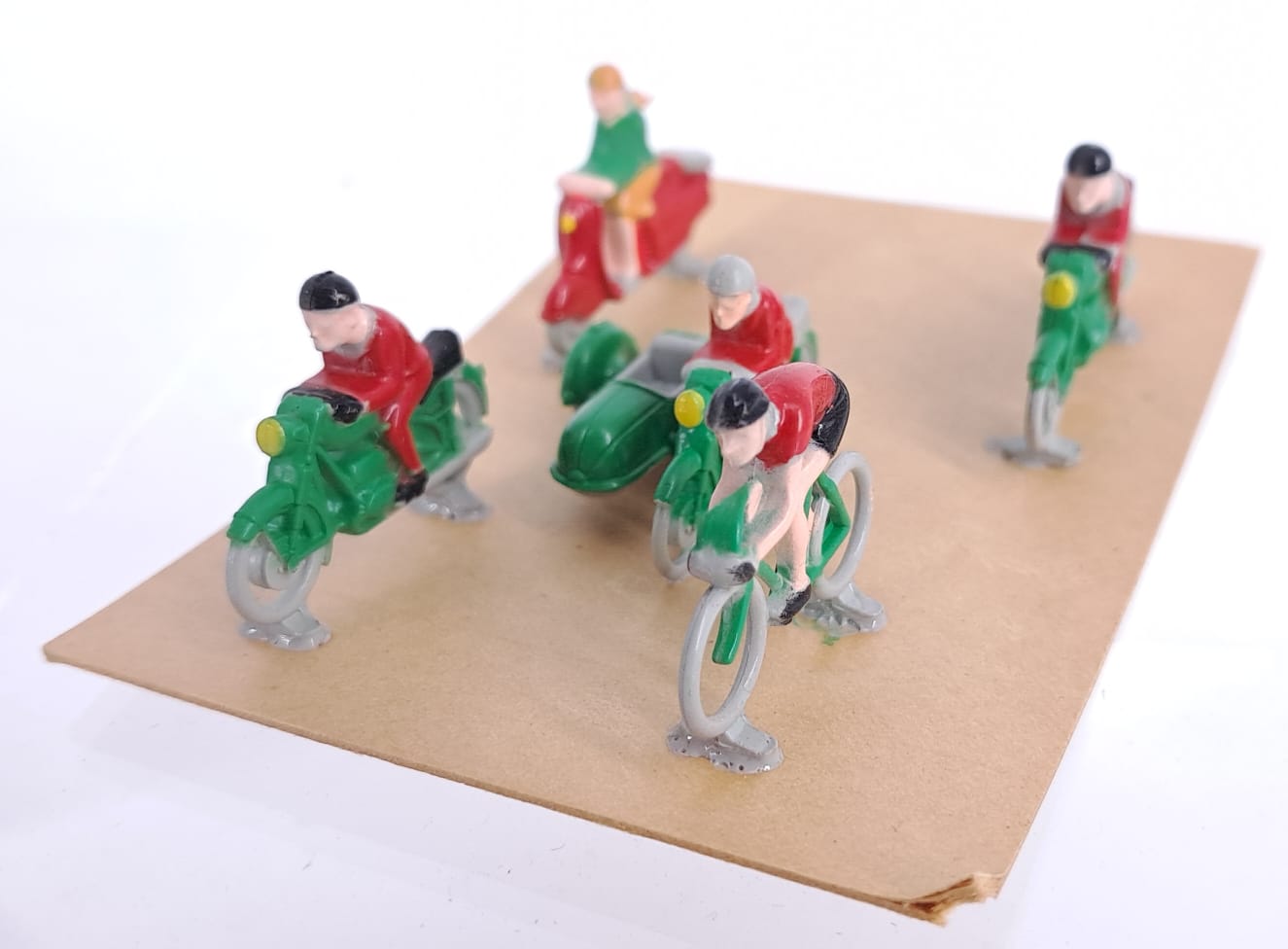 set Lego 270 1 ciclista e 4 motociclisti anno 1958