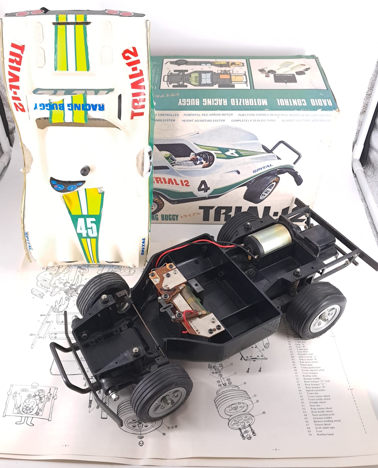 Sangyo Spital auto buggy RC Trial-12 2wd scala 1/12 anno 1980