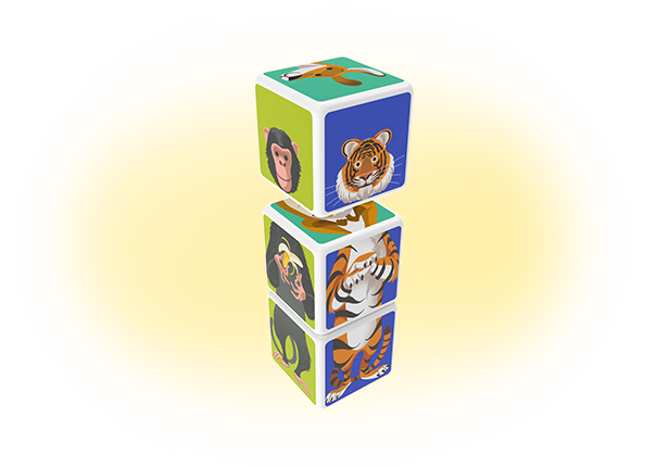 Magicube animals 3 cubi