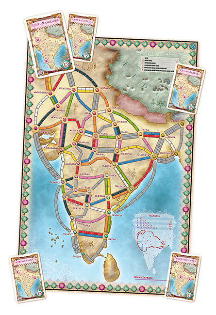Ticket to ride: india + Svizzera Espansione