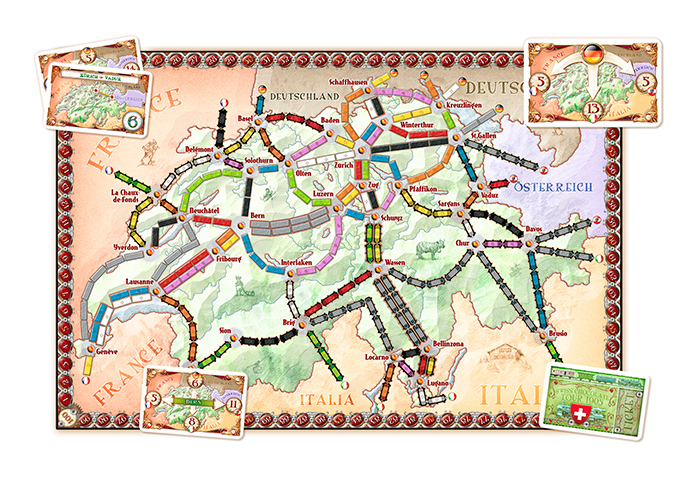 Ticket to ride: india + Svizzera Espansione