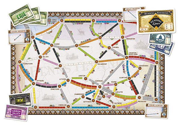 Ticket to ride: Regno Unito più Pennsylvania Espansione