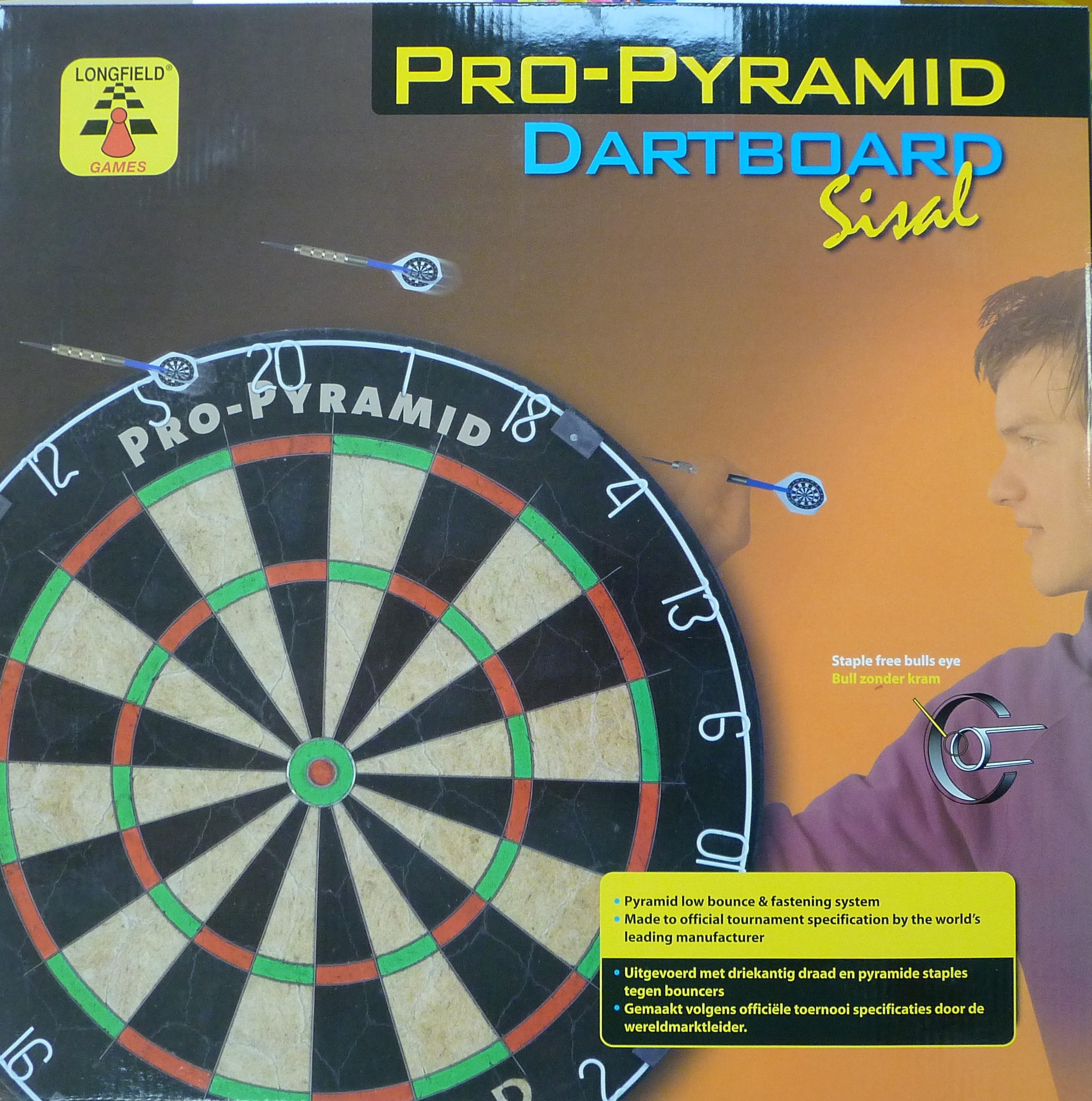 bersaglio per freccette Pro-Pyramid dartboard sisal