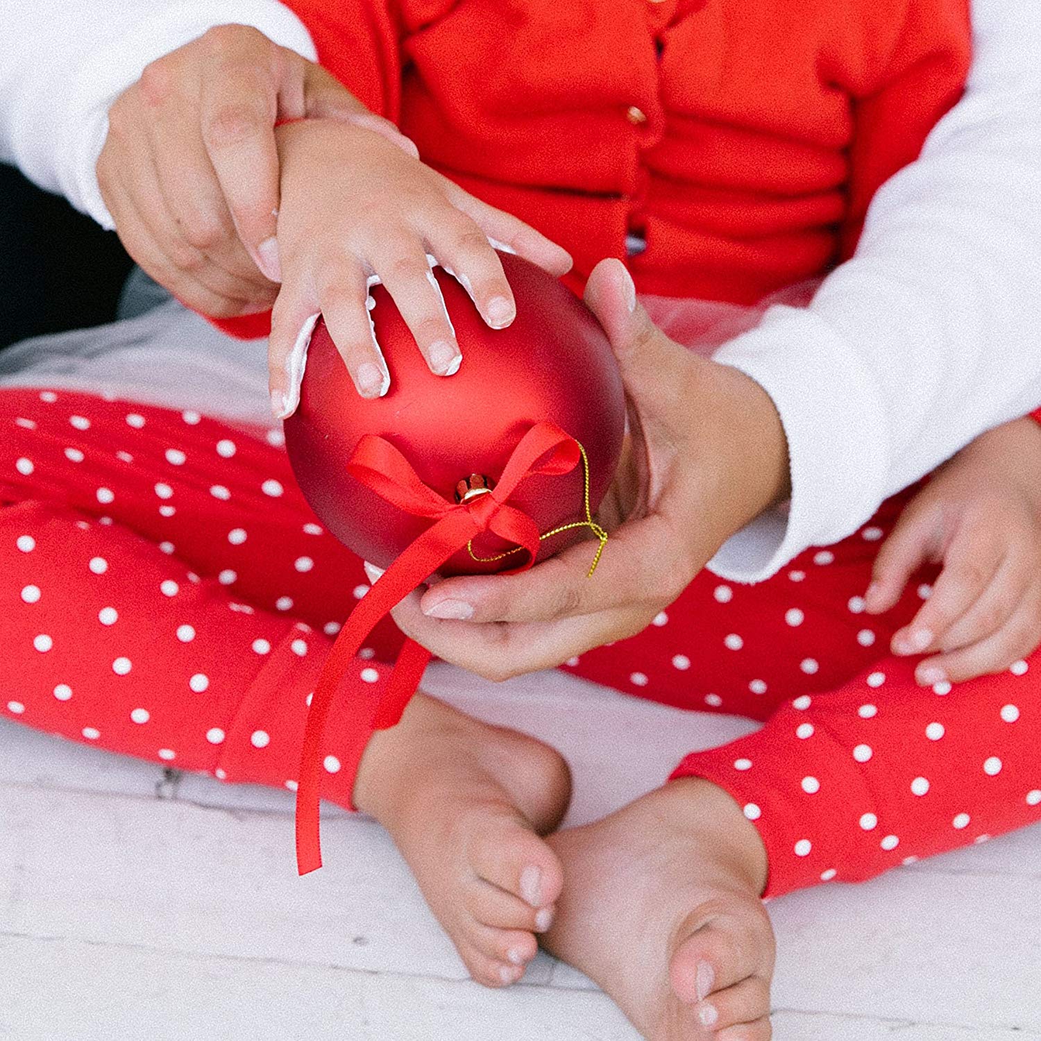 pallina rossa con impronta