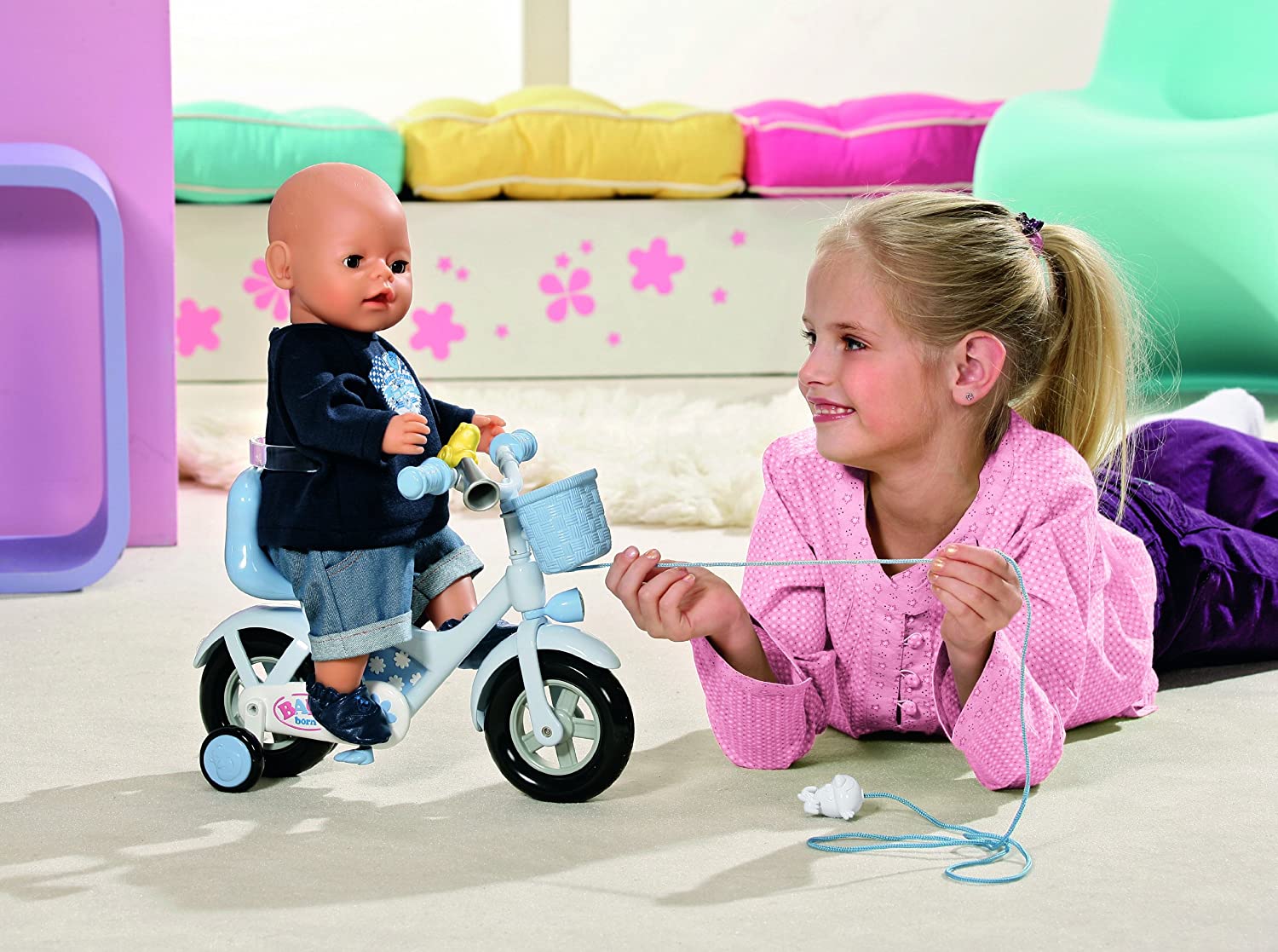 bicicletta blue baby born boy