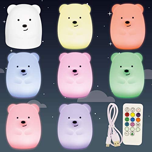 Lampada orso silicone cambia colore