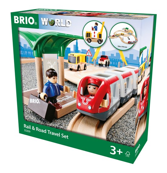 set viaggio ferrovia e strada