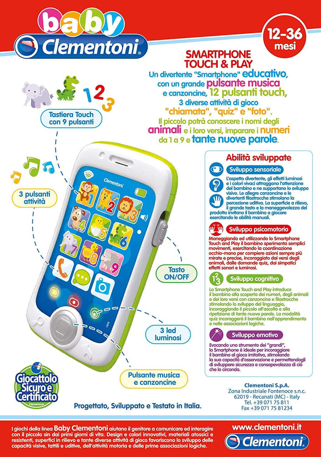 smartphone tocca e gioca