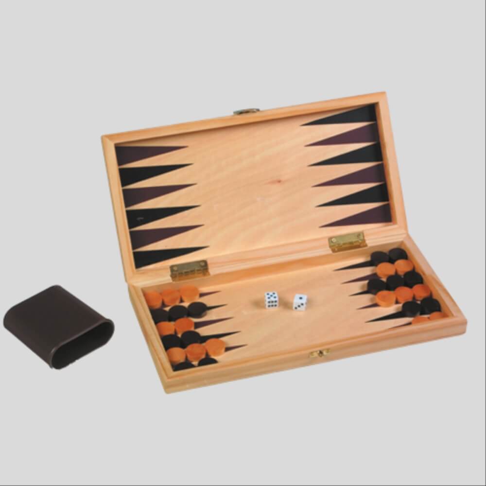 scacchi dama backgammon in legno