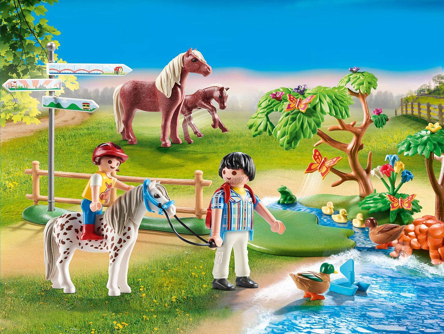 passeggiata con i pony