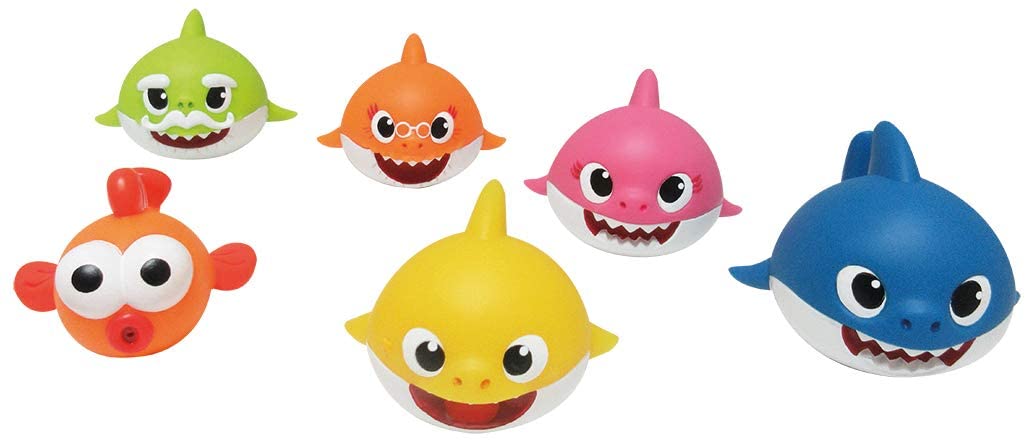 baby shark 6 personaggi galleggianti