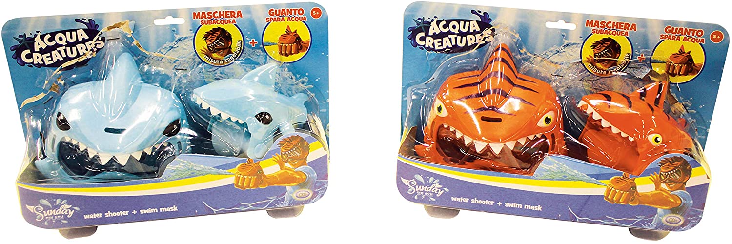 Acqua creatures con maschera e guanto sparaacqua