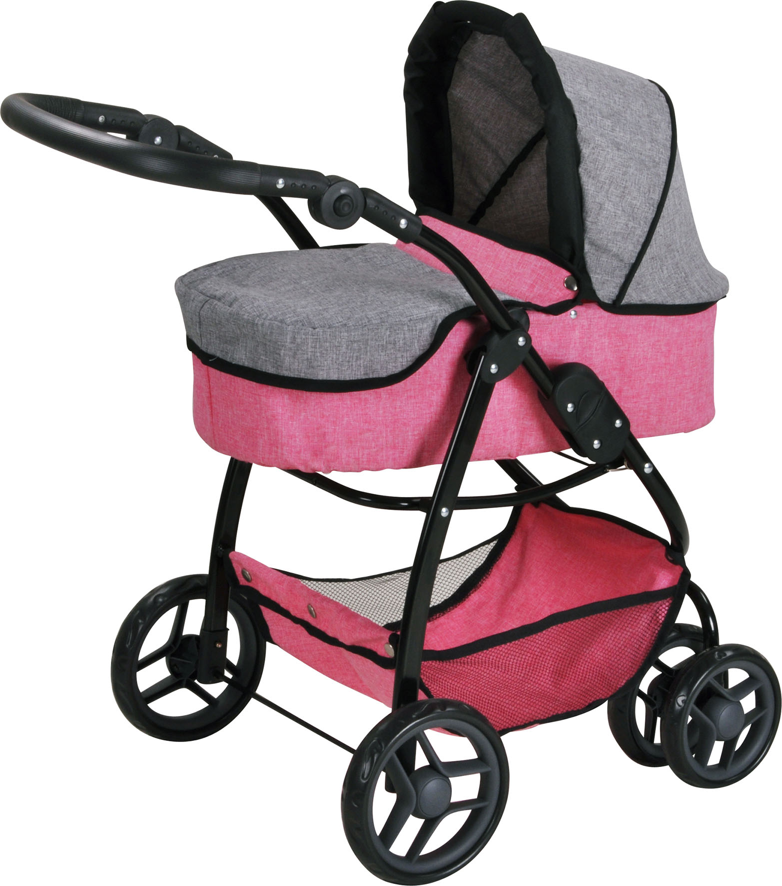 Carrozzina/passeggino rosa grigio